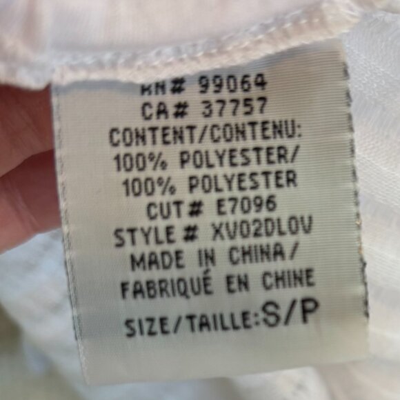 Billabong White Hooded Henley Tunic Top Small Lightweight Textured - Picture 3 of 6